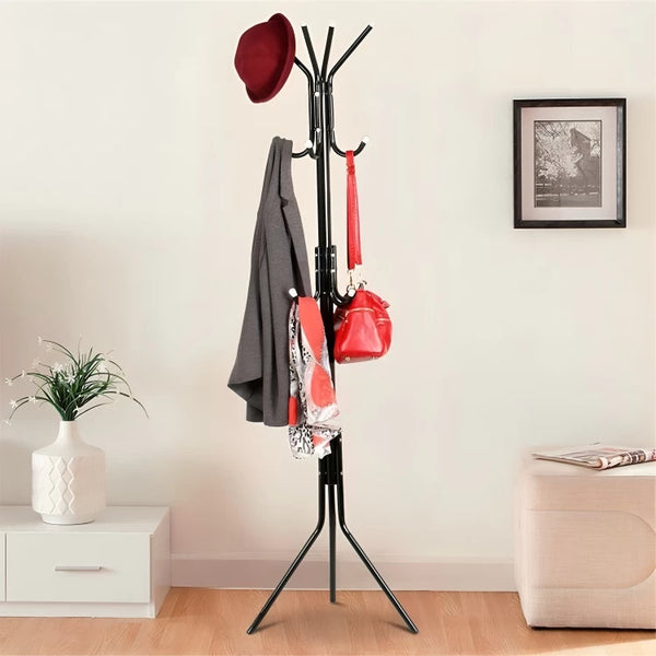 Quieting Clothes Stand 12 Hooks Coat Rack Stand