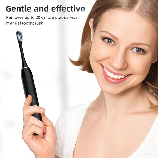 Generic X-3 Sonic Electric Toothbrush (Black)