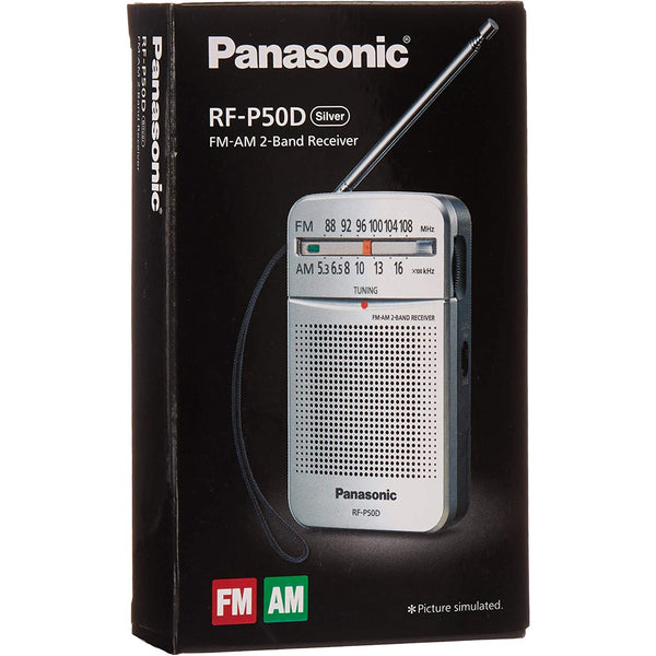 باناسونيك RF-P50، راديو FM محمول - فضي