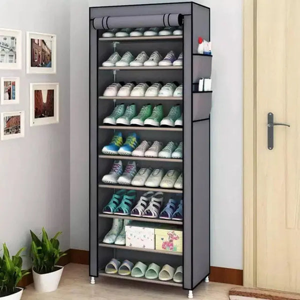 منظم أحذية متعدد الوظائف 9 طبقات وحامل أحذية عملي وموفر للمساحة